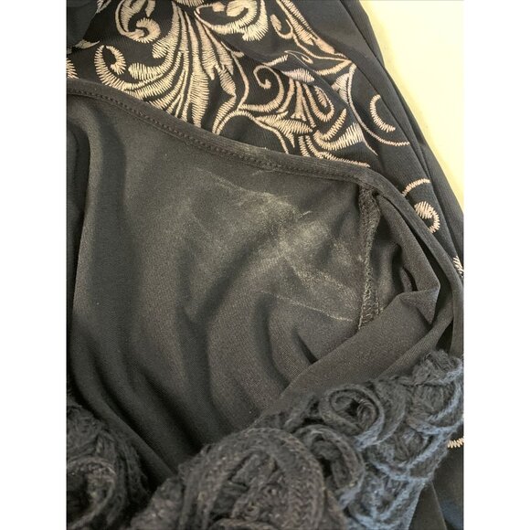 Laura Ashley Dress Blue Sleeveless White Pattern at Hem Size 1X - Picture 9 of 9